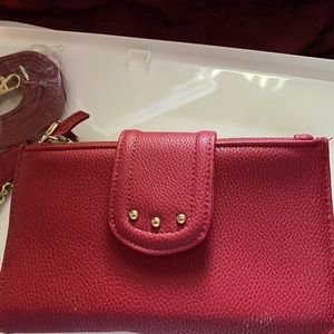 Women’s Wallet Shoulder Bag w/ tasseled keychain